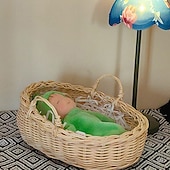 voordelige Poppen-waldorf pop accessoires handgemaakte zachte slapende pop set meisje begeleidende lappenpoppen verjaardagscadeau gebreide pop schattige meisjes pluche pop knuffel gepersonaliseerde geweven poppenset