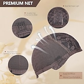 economico Parrucche trendy sintetiche-parrucca con frangia per donna parrucche lunghe e ondulate parrucche dall&#039;aspetto naturale parrucca sintetica resistente al calore per uso quotidiano alle feste