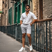 cheap Work Shorts-Men's Dress Shorts Work Shorts Casual Shorts Golf Shorts Pocket Straight Leg Solid Colored Comfort Wearable Knee Length Outdoor Daily Streetwear Stylish Black Brown
