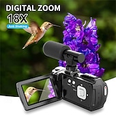 お買い得  アクションカメラ-ビデオカメラ、ビデオカメラ、HD 4K、48MP、ビデオレコーダー、カメラ、ビデオブログ用カメラ、DV、ビデオカメラ、デジタルズーム