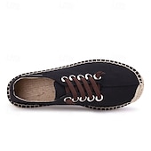 Χαμηλού Κόστους Ανδρικά Sneakers-ανδρικά casual αθλητικά παπούτσια εσπαντρίγιας, ελαφριά παπούτσια με κορδόνια με σόλα από γιούτα, κομψά καλοκαιρινά παπούτσια για καθημερινή χρήση και υπαίθριες δραστηριότητες