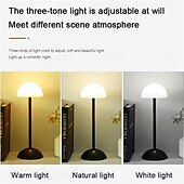 preiswerte Tischlampen-Retro-Pilz-Tischlampe – USB-Ladefunktion, Touch-Nachtlicht, Atmosphärenlicht, Leuchte für Zuhause, Wohnzimmer, Schlafzimmer, 1 Stück