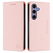 お買い得  サムスン用ケース-電話 ケース 用途 サムスンのギャラクシー S24 Ultra Plus S24 FE S23 S22 S21 S20 Ultra Plus FE A55 5G A14 A34 A54 A72 A73 A53 フリップカバー スタンド付き 磁石バックル ワイヤレス充電をサポート レトロ風 TPU PUレザー