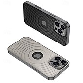 cheap iPhone Cases-Phone Case For iPhone 16 Pro Max Plus Back Cover Magnetic Support Wireless Charging Shockproof Retro TPU PU Leather