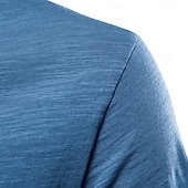 cheap Cotton Linen T-shirts-Men&#039;s Linen-like T Shirt Moisture Wicking Shirts Plain V Neck Street Causal Short Sleeve V Neck Vintage Clothing Apparel Retro Basic Casual Comfortable