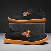 preiswerte Sneaker für Herren-Herren Leichte Barfußschuhe – Atmungsaktive Freizeitsneaker mit Slip-On Design für Gehen, Reisen und Alltag