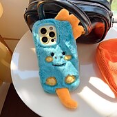 Недорогие Чехлы для iPhone-телефон Кейс для Назначение iPhone 16 Про Макс Плюс Айфон 15 Про Макс Плюс iPhone 14 13 12 Pro Max Plus Кейс на заднюю панель со стендом Защита от удара Ретро Плюш
