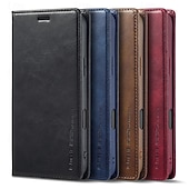 levne Pouzdra pro iPhone-telefon Carcasă Pro iPhone 16 15 14 Pro Max Plus iPhone 13 12 11 Pro Max Mini Flip Cover se stojánkem Magnetické Slot pro kartu Retro TPU PU kůže