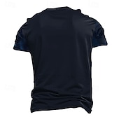 economico cranio e ossa-Per uomo Teschio Fiamma Maglietta Manica Corta maglietta Stampa 3D Girocollo Camicia Esagerato Designer Feste Ferie Club Rosso Blu Estate Primavera Abbigliamento S M L XL XXL XXXL
