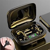 abordables Écouteurs Bluetooth sans fil-Casque Bluetooth 5.3 de sport avec annulation de bruit écouteurs gaming sans fil écouteurs stéréo non intra-auriculaires affichage LED de l&#039;état de la batterie étui de chargement pour smartphone