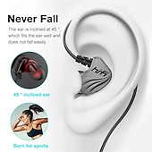levne Drátové špunty do uší-kabelová sluchátka s mikrofonem 3,5mm sluchátka do uší zvuková izolace vodotěsná bezšňůrová stereo sluchátka bohaté basy s 1,2metrovým kabelem ovládání hlasitosti pro telefon notebook pc tablet mp3 přehrávač