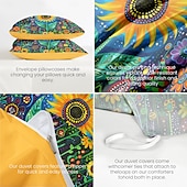 economico 100% cotone-set copripiumino floreale botanico - include copripiumino e federe - design elegante e ispirato alla natura - tessuto morbido e confortevole - perfetto per l&#039;arredamento della camera da letto