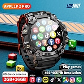 cheap Smartwatch-LOKMAT APPLLP 2 PRO Smart Watch 1.508 inch 4G LTE Cellular Smartwatch Phone 3G 4G Bluetooth Pedometer Call Reminder Heart Rate Monitor Compatible with Android iOS Women Men GPS Hands-Free Calls Media