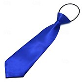 economico Cravatte e papillon per bambini-Bambino Unisex Da ragazzo Cinture Tinta unica E71 nero E73 Navy