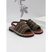 cheap Casual Sandals-Women&#039;s Braided Strap Sandals with Slingback Design – Comfortable Summer Footwear for Casual and Outdoor Activities