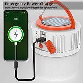 cheap Work Lights-1 Pc Solar Usb charging portable emergency light, portable power bank, waterproof camping light, searchlight
