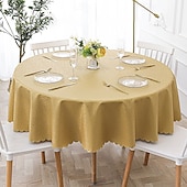 abordables Nappes-nappe ronde nappe en vinyle essuyable nappe de printemps toile cirée ferme pique-nique en plein air couverture de table en tissu pour salle à manger de mariage