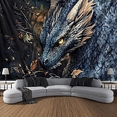 abordables animaux tentures-Tapisserie Murale Artisanale Grand Tapisserie Décor Mural Photo Arrière-plan Couverture Rideau Décoration Maison Chambre Salon