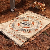 cheap Camping Accessories-Outdoor Picnic Mat, Sukley Tent Camping Blanket, Retro Camping Ethnic Style Picnic Blanket for Lunch Breaks and Naps