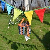 ieftine Bucătăria de tabără-cutie de șervețele pentru camping în aer liber / mașină / suport pentru prosoape de hârtie pentru rolă de acasă / geantă pliabilă pentru șervețele în stil etnic / cutie de depozitare diverse