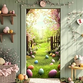 olcso Garázs- és ajtózászlók-Ajtódíszek Ajtóborítók Tojások Ajtó Tapéta Ajtófüggöny Dísz Háttér Beltéri/Kültéri Ajtó Banner Elülső Ajtóra Farmház