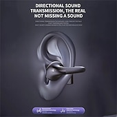 abordables Écouteurs Bluetooth sans fil-Casque Bluetooth 5.3 de sport avec annulation de bruit écouteurs gaming sans fil écouteurs stéréo non intra-auriculaires affichage LED de l&#039;état de la batterie étui de chargement pour smartphone