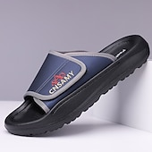 preiswerte Urlaubsandalen-Verstellbare Slide-Sandalen für Herren – bequeme, rutschfeste, leichte Freizeit-Hausschuhe für drinnen und draußen