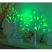 cheap Decorative Lights-St. Patrick&#039;s Day Clover Decorative Night Light 45CM 13 LEDs  - USB/Battery Dual Powered with 8-Function Remote Control for Indoor Party Atmosphere Decoration 1pc