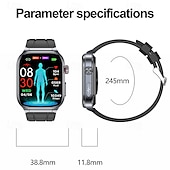tanie Smartwatche-iMosi ET588 Inteligentny zegarek 1.96 in Inteligentny zegarek Bluetooth EKG + PPG Monitorowanie temperatury Krokomierz Kompatybilny z Android iOS Damskie Męskie Odbieranie bez użycia rąk Wodoodporny
