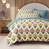 cheap 100% Cotton-Geometric Pattern Duvet Cover Set Set Soft 3-Piece Luxury Cotton Bedding Set Home Decor Gift Twin Full King Queen Size Duvet Cover