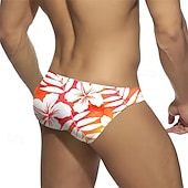 cheap Swim Trunks &amp; Board Shorts-Men&#039;s Swim Trunks Swim Shorts Swimwear Bottoms Drawstring Swimming Surfing Beach Water Sports Floral Printed Summer Spring