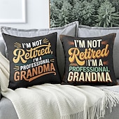 billige &quot;Quotes&amp;Saying Style&quot;-vintage dekorative putetrekk 1 stk morsomt sitat myk firkantet sofa putetrekk putetrekk for soverom stue sofa stol