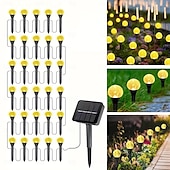 halpa Maisemavalot-1 kpl aurinko vedenpitävä kupla pallo maadoituspistoke valonauha 30 led sädettä polku sisäpihan puutarha nurmikon koristelu tunnelma valonauha