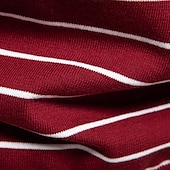preiswerte Herren Elite Hoodies &amp; Sweatshirts-Herren Pullover Gerippt Stricken Normale Oberteile Farbblock Gestreift Rundhalsausschnitt Strickware Täglich Outdoor Urlaub Bekleidung Frühling Herbst Wein Marineblau S M L