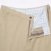 abordables Delgado-Hombre Graduación pantalones de traje Pantalones Chinos Botones Bolsillo Plano Comodidad Formal Fiesta Trabajo Moda Estilo clásico Dunkelkaki Caqui Claro Microelástico