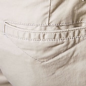 cheap Men&#039;s Elite Shorts-Men&#039;s Cargo Pants Buttons Pocket Solid Color Breathable Outdoor Short Outdoor Party Business Simple Classic Style Black White Micro-elastic
