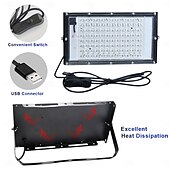 abordables Lampes de travail-Lampe de poche à lumière noire USB 5 V, lampe de travail à lumière violette UV avec source de lumière d&#039;ambiance de scène, lumières de fête à l&#039;intérieur pour la vie à la maison 1 pièce