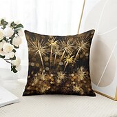 baratos Capa de almofada de férias-Capa de Almofada Decorativa com Fogo 1PC Capa de Travesseiro de Sofá Quadrada Macia para Quarto Sala de Estar Sofá Cadeira