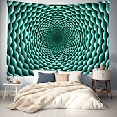 cheap Trippy Tapestries-3D Vortex Hanging Tapestry Dazzling Optical Illusion Wall Art Large Tapestry Mural Decor Photograph Backdrop Blanket Curtain Home Bedroom Living Room Decoration