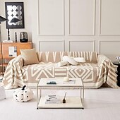 economico Coperte per divano-copridivano boho resistente all&#039;acqua, copridivano in morbida ciniglia per cani lavabile, copridivano per divano con 3 cuscini adatto agli animali domestici, spesso, resistente allo sporco