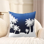 cheap Throw Pillows &amp; Covers-Summer Vibe Decorative Toss Pillows Cover 1PC Palm Trees Soft Square Couch Cushion Case Pillowcase for Bedroom Livingroom Sofa Chair