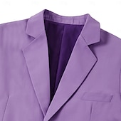 abordables Trajes de boda-Trajes de boda de hombre rosa y burdeos verano color sólido corte ajustado 3 piezas de una sola botonadura un botón