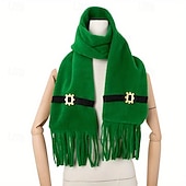cheap Couples' &amp; Group Costumes-St. Patrick 2026 Scarf Clover Irish St. Patrick's Day Cosplay Adults' Men's Women's Halloween Carnival St. Patrick's Day Party Performance Stage Dress Up