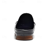 cheap Men&#039;s Clogs &amp; Mules-Men&#039;s Slip-On Moccasin Shoes – Comfortable Casual Leather Loafers with Woven Detailing for Everyday Wear