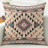 abordables Style Vintage-Housse de coussin décoratif vintage sud-ouest 1PC coussin carré en doux pour canapé housse de coussin pour chambre salon chaise