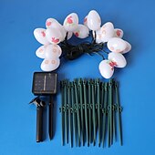 levne Velikonoční světla-5m solární velikonoční zásuvný světelný řetězec na zemní velikonoční vejce - 20 LED pro ozdobu nádvoří, zahrady a trávníku
