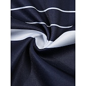 halpa Miesten klassinen poolopaita-Miesten Polo Business Polo liiketoiminta Kausaliteetti Kauluskäänne Classic Lyhythihainen Väripalikka Raita Napit Kesä 봄 &amp; Syksy Musta Rubiini Laivaston sininen Ruskea Khaki Polo
