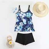 cheap One Pieces &amp; Tankinis-Women&#039;s One Piece Swimsuit Racerback Swimwear Swimwear White Yellow Breathable Quick Dry Lightweight Sleeveless - Swimming Surfing Beach Summer Spring Plus Size