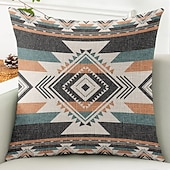 abordables Style Vintage-Housse de coussin décoratif vintage sud-ouest 1PC coussin carré en doux pour canapé housse de coussin pour chambre salon chaise