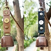 abordables Accesorios para acampar-Campana de oso para exteriores, carillón de viento para ambiente de campamento, accesorio de llavero, campana de alerta de senderismo, campana colgante para mascotas